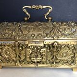 Gilded bronze jewelry chest