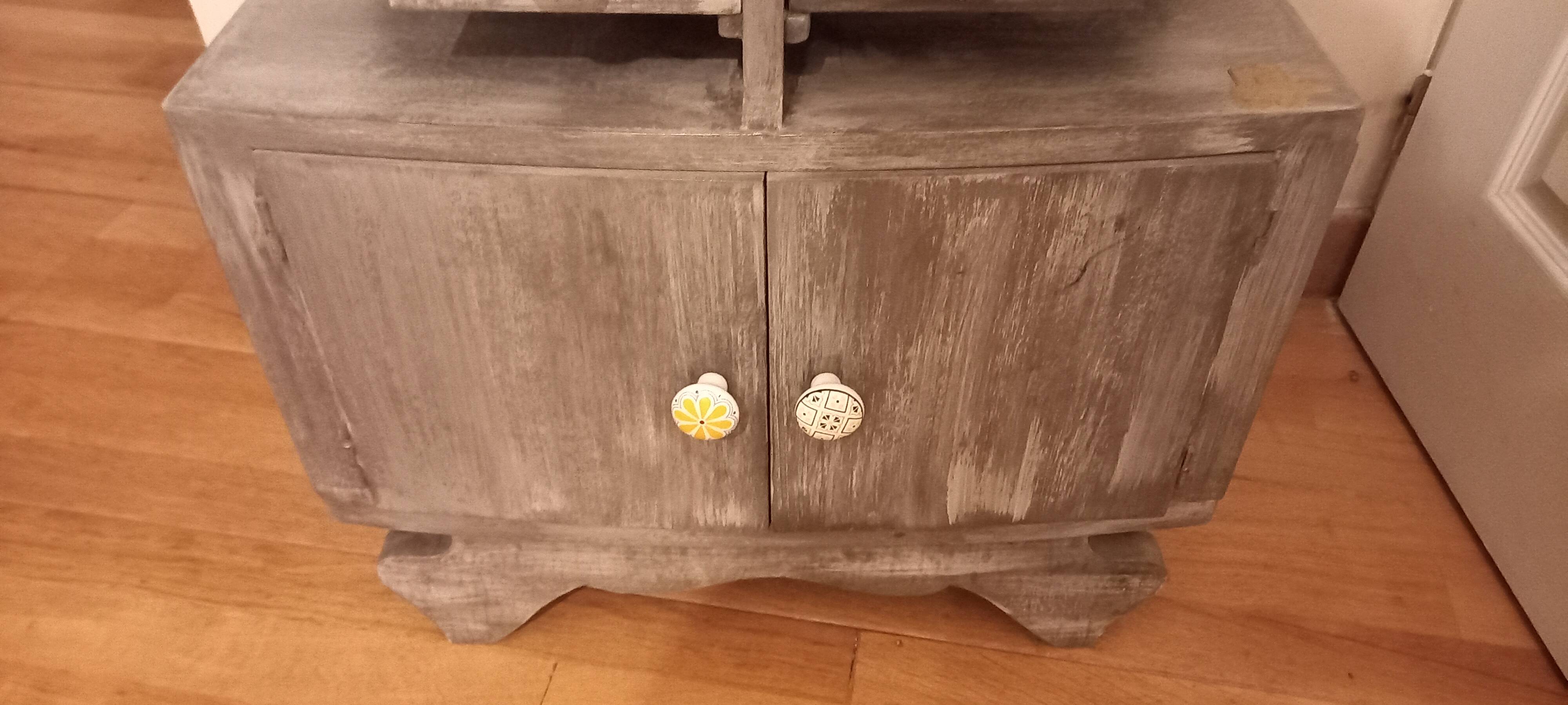 Bleached grey skateboards