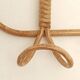 Wall-mounted coat rack imitation wicker