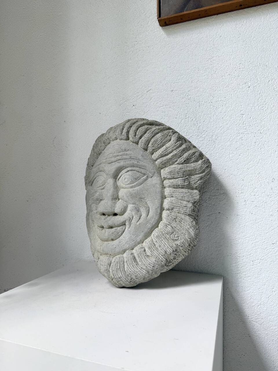 Stone sculpture 1950 face