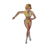 Advertising plate Veedol pin up