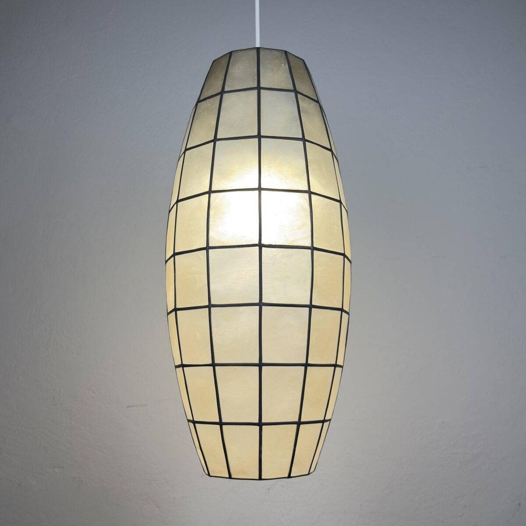 Vintage Capiz Shell Pendant, Italy, 1960s
