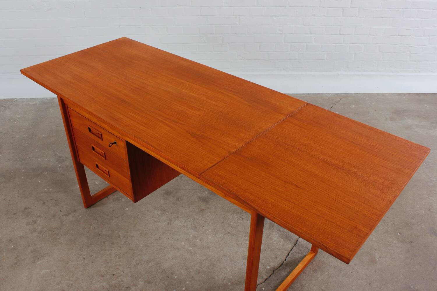 Vintage Teak Schreibtisch VI Ma Mobler Danish Mid Century 60er