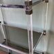 70s shelf in plexiglas and smoked glass