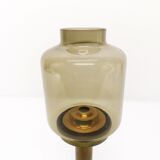 Hans-Agne Jakobsson smoked glass candle holder for Markaryd model L-102/32 - 1960s