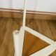 table basse tripode blanche et bois Arthur Umanoff