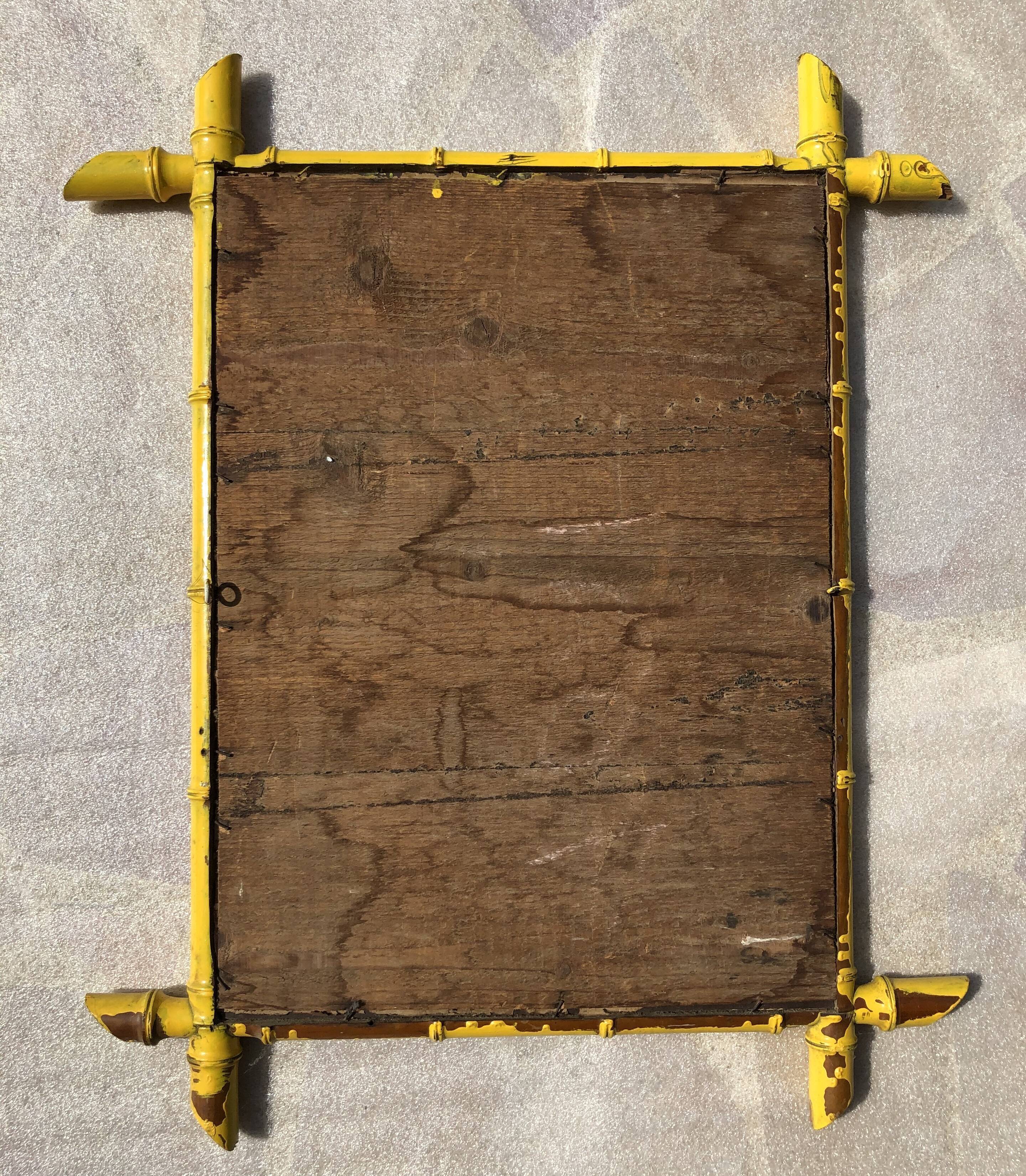 Bamboo mirror 39 x 54 cm
