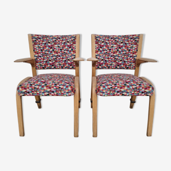 Set de 2 chaises Hugues Steiner années 60