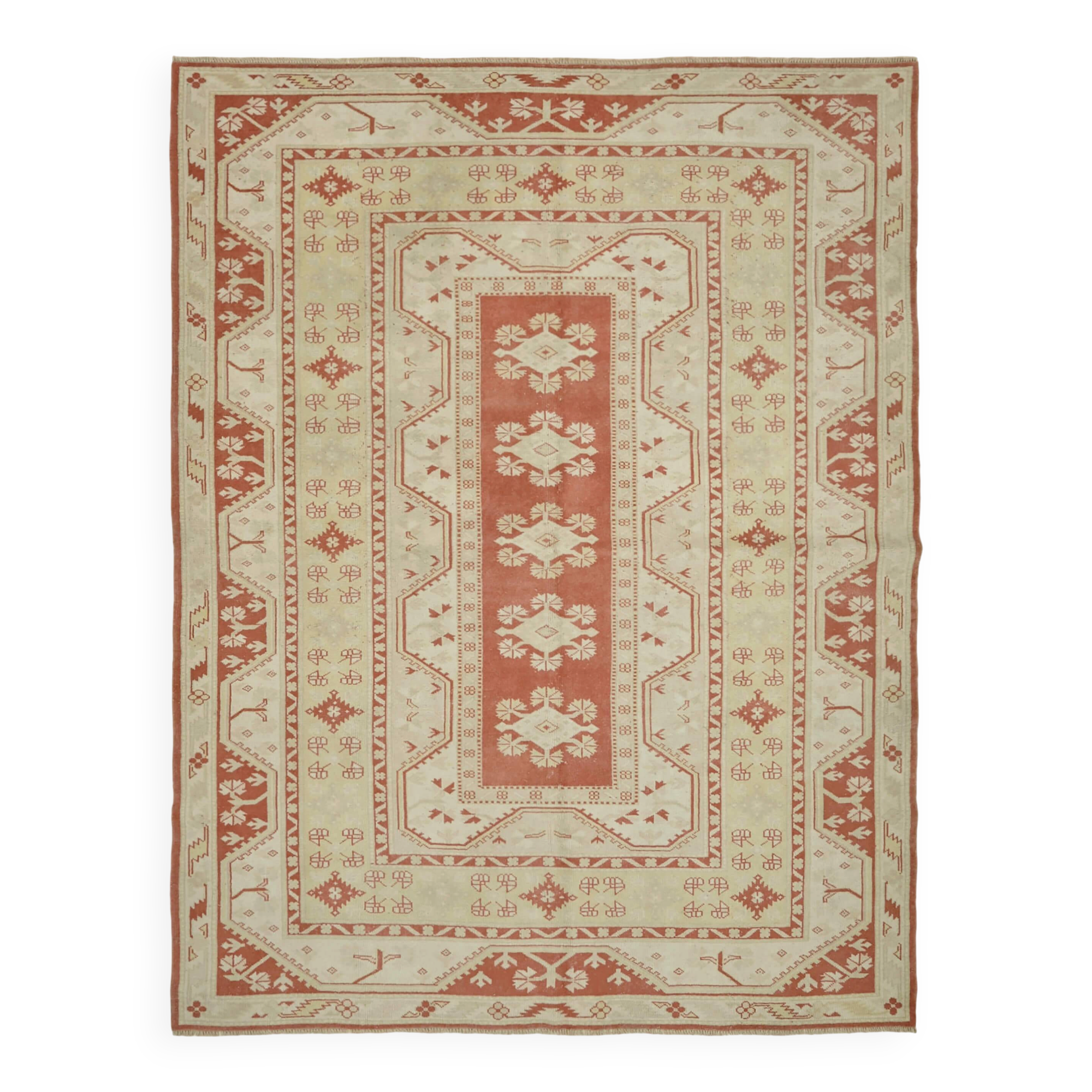 Turkish Vintage Anatolian Rug 211 cm x 268 cm