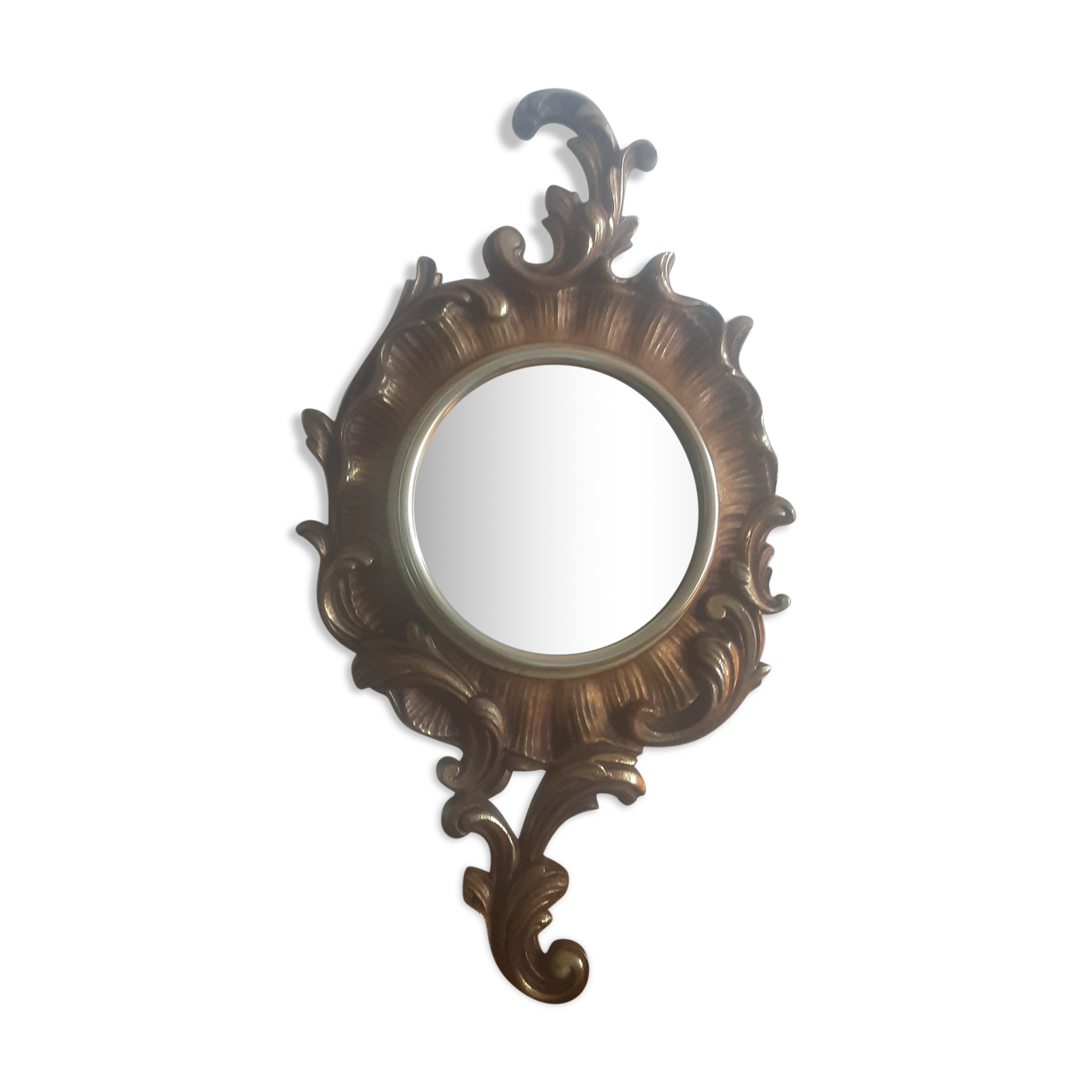 Bronze wall mirror - vintage