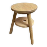 Tabouret bas en bois