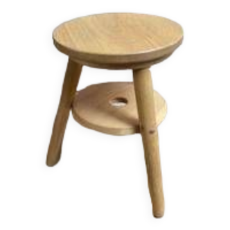 Tabouret bas en bois