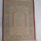Old rectangular wool carpet, oriental decoration