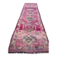Vintage Turkish  Tribal Runner 355x90 cm veg dye wool rug tribal, handmade