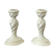 Pair ceramic candlesticks
