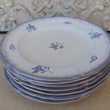 6 flat plates faience of Niderviller