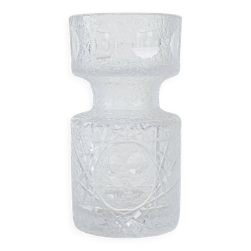 Vase en verre, design scandinave, années 1960, fabriqué au Danemark