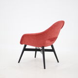 1960s Miroslav Navratil Fiberglass Shell Lounge Chair, Czechoslovakia