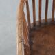 ensemble de deux chaises stickback Windsor anglaises antiques du 19e siècle