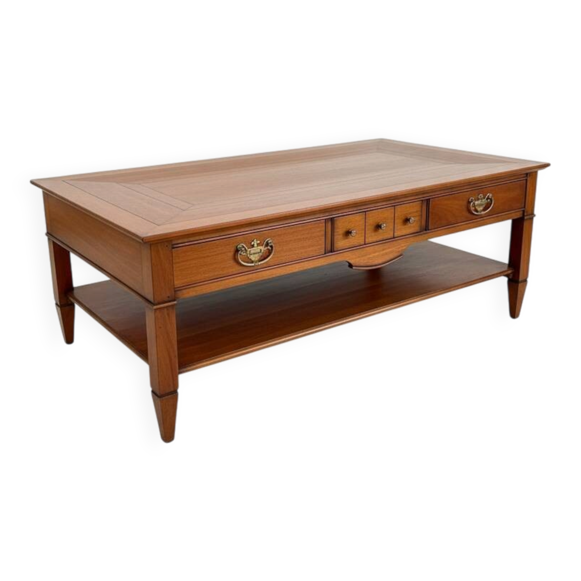 Coffee table in solid cherry wood