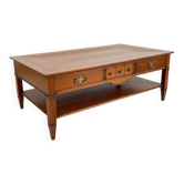 Coffee table in solid cherry wood