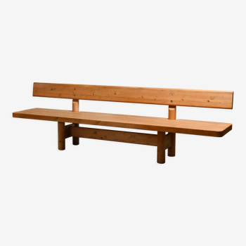 Bench in Solid Pine Wood by Danish Architects Friis & Moltke Nielsen, 1978
