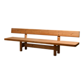Bench in Solid Pine Wood by Danish Architects Friis & Moltke Nielsen, 1978