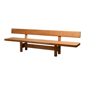 Bench in Solid Pine Wood by Danish Architects Friis & Moltke Nielsen, 1978