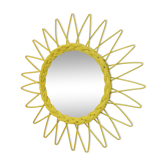 Rattan mirror 40x40cm