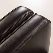 Danish black aniline leather sofa by Hurup, 1980s