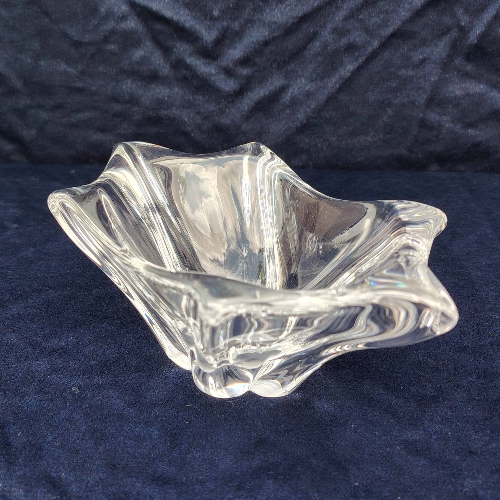 Daum France crystal emptying cup