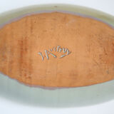 Dish or large grey pocket empty in the Scandinavian style of Jean Austruy in Vallauris