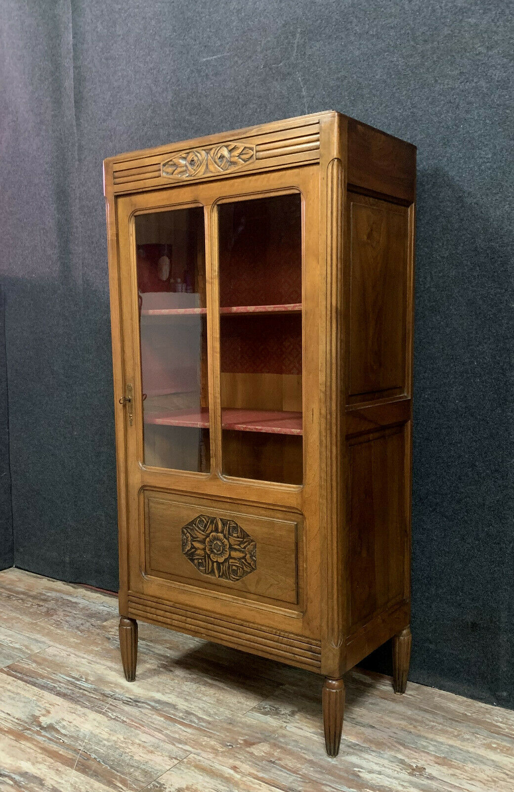 Art Deco period ceremonial library in walnut
