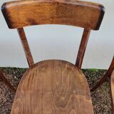 Series of 6 vintage restaurant bistro chairs - 1950s