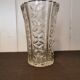 Large glass vase Pattern Lines and diamonds
