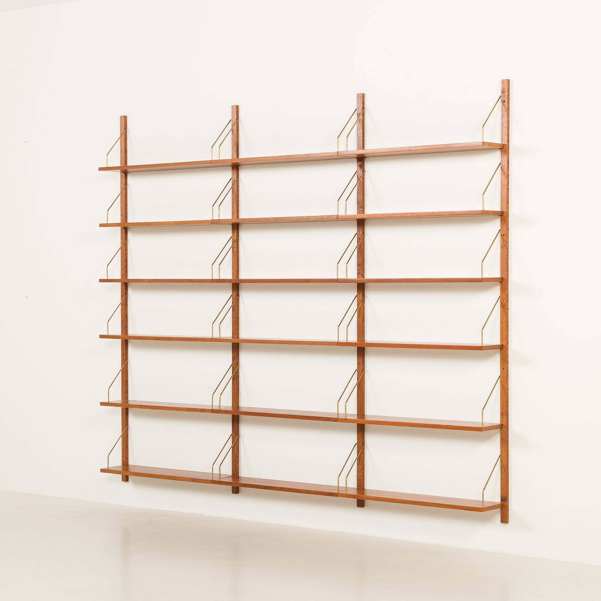 Danish teak shelving unit attr. to PS System, Randers, Denmark, 1960s