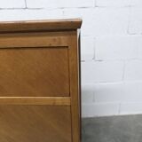 Scandinavian chest of drawers 1960 light oak clean and solid