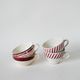 Set of 4 mismatched coffee cups digoin sarreguemines and badonviller pink 1930-191940