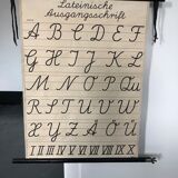 Old alphabet poster