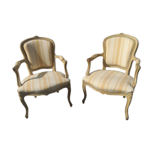 Paire de fauteuils cabriolets