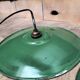 Enameled sheet metal pendant lights