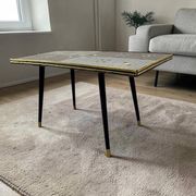 Table basse vintage mosaïque / table d'appoint / table à carreaux