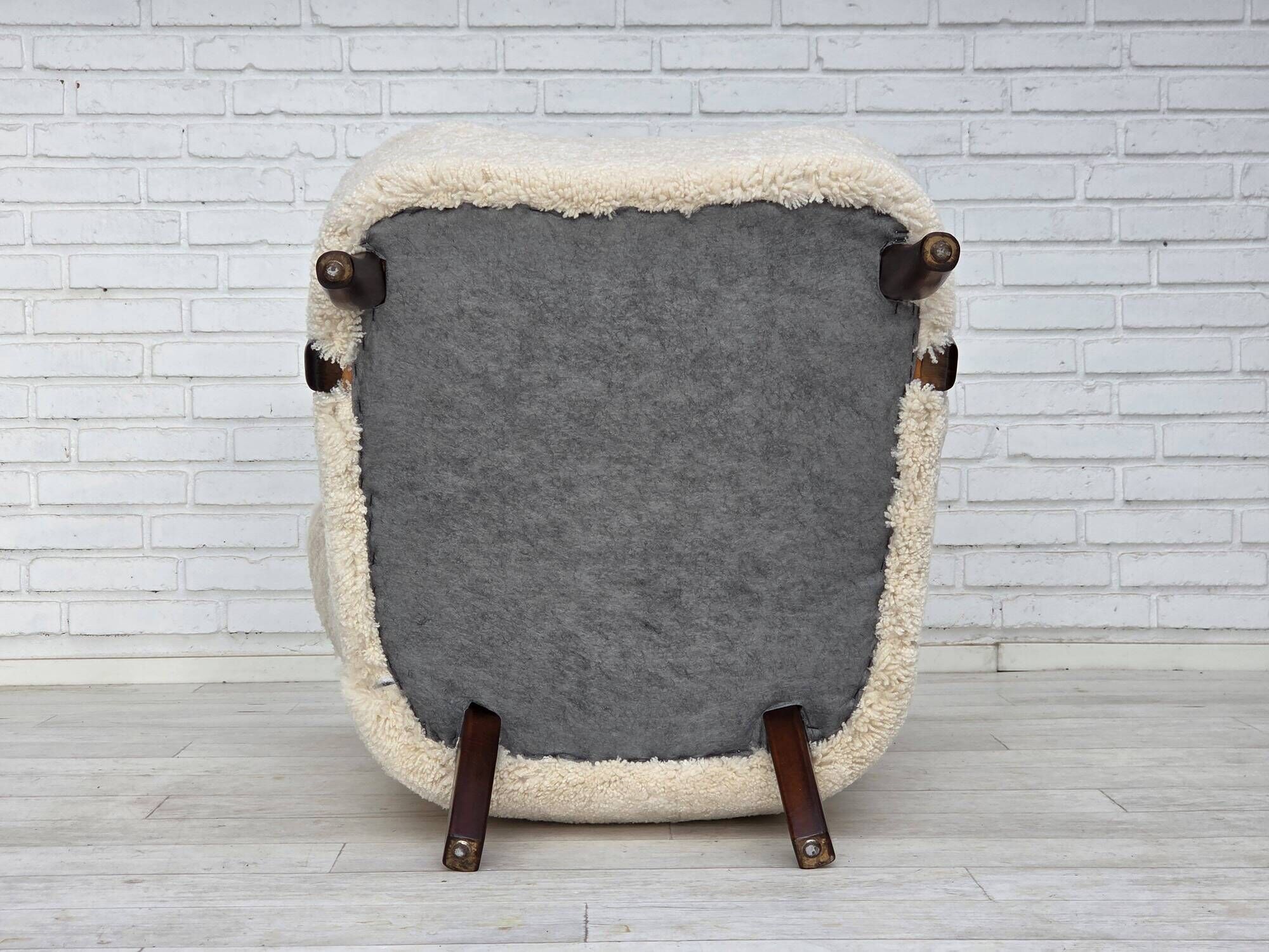 1960s, Danish design by A. Christensen for Slagelse Møbelværk, sheepskin.
