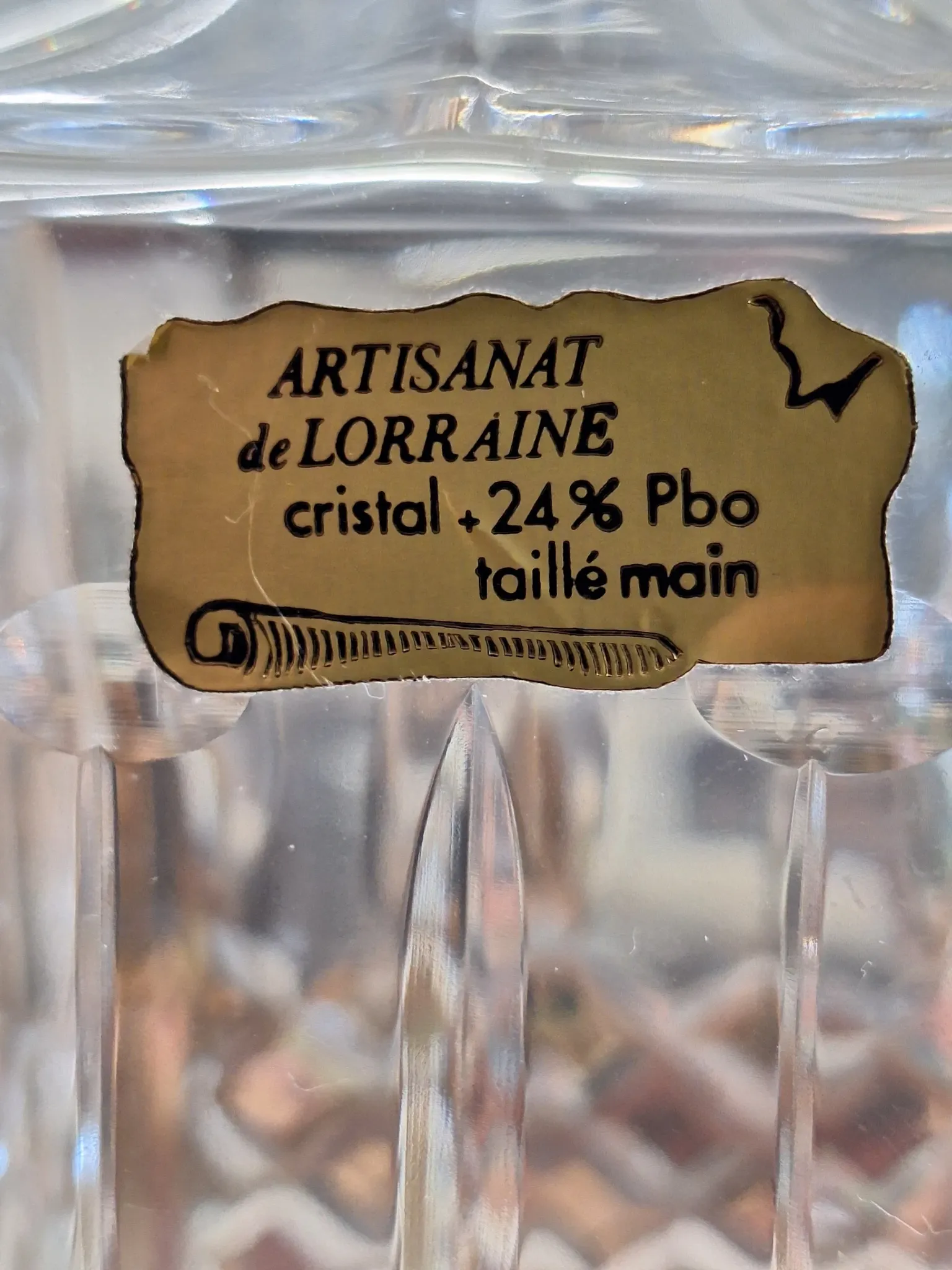 Carafe à whisky en cristal