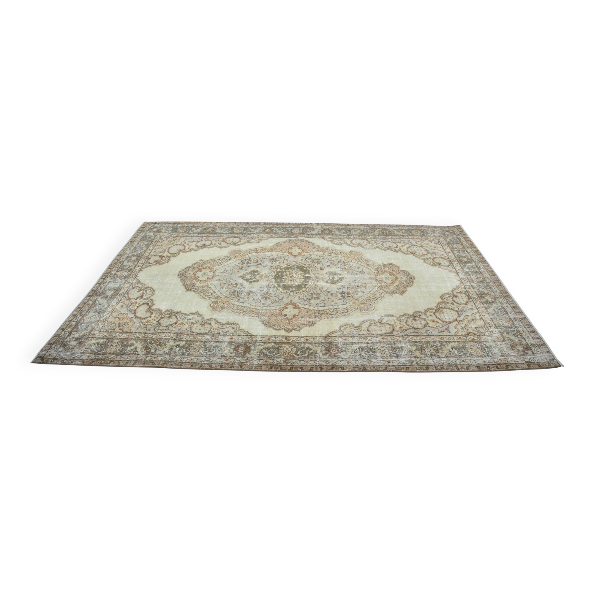 Tapis vintage turc Oushak sku 3273