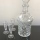 Carafe avec médaillon, verre taillé