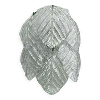 Applique en feuilles de verre de Murano, 1970