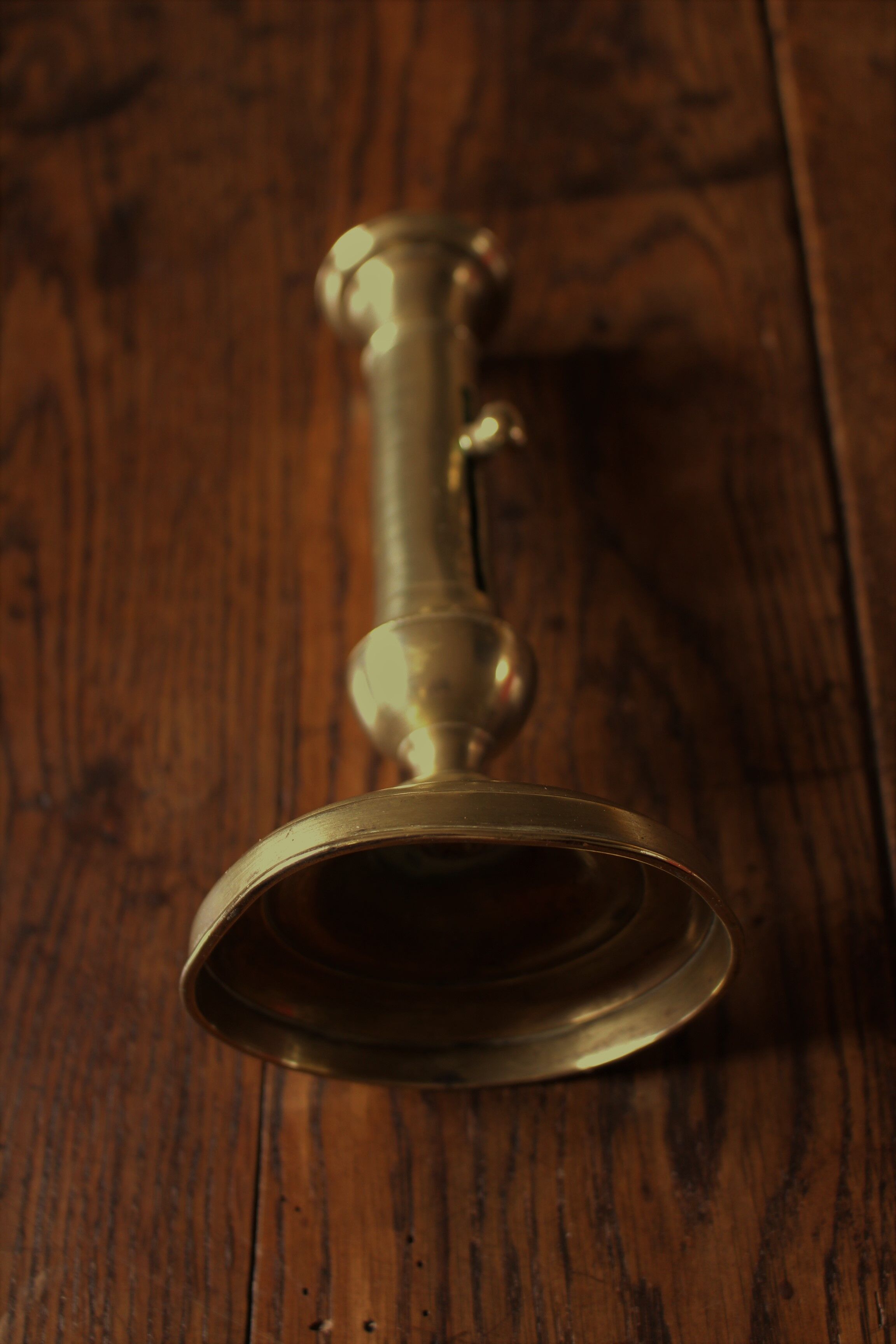 Brass pusher torch candle holder