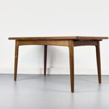 Table de Salle à Manger Extensible en Teck par Svend Aage Madsen pour K. Knudsen & Son, Danemark, années 1960