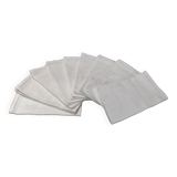 Serviettes de table anciennes damassées décor fleurs lot de9
